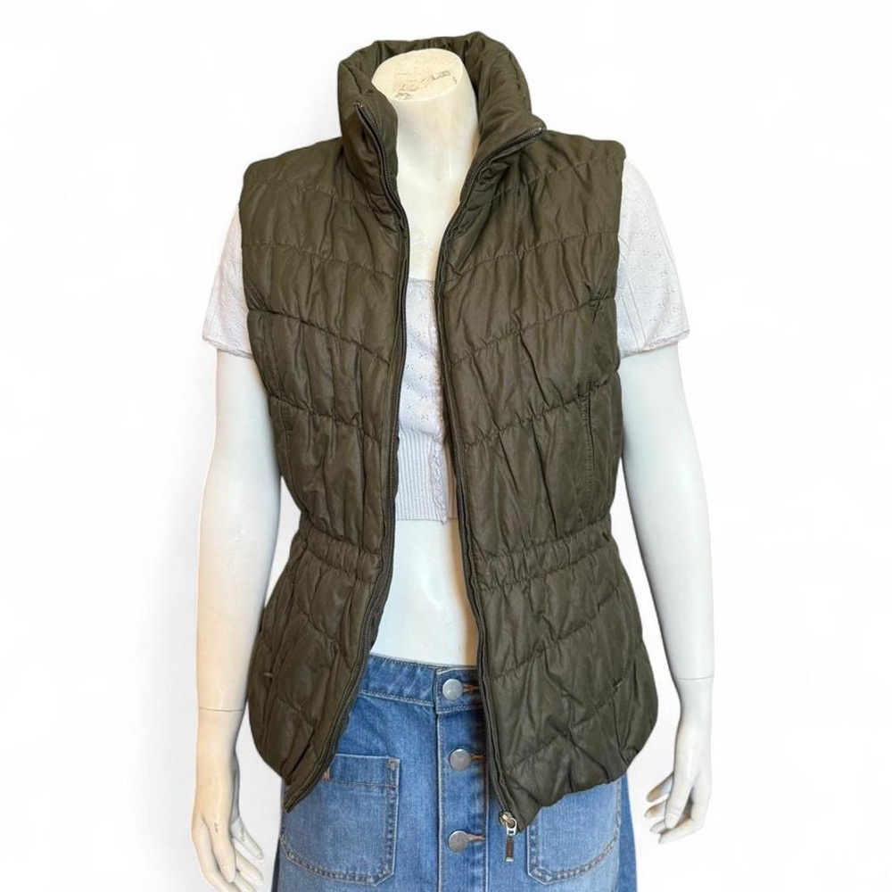 Coldwater Creek Forest GORPCORE Green Puffer Vest